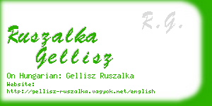 ruszalka gellisz business card